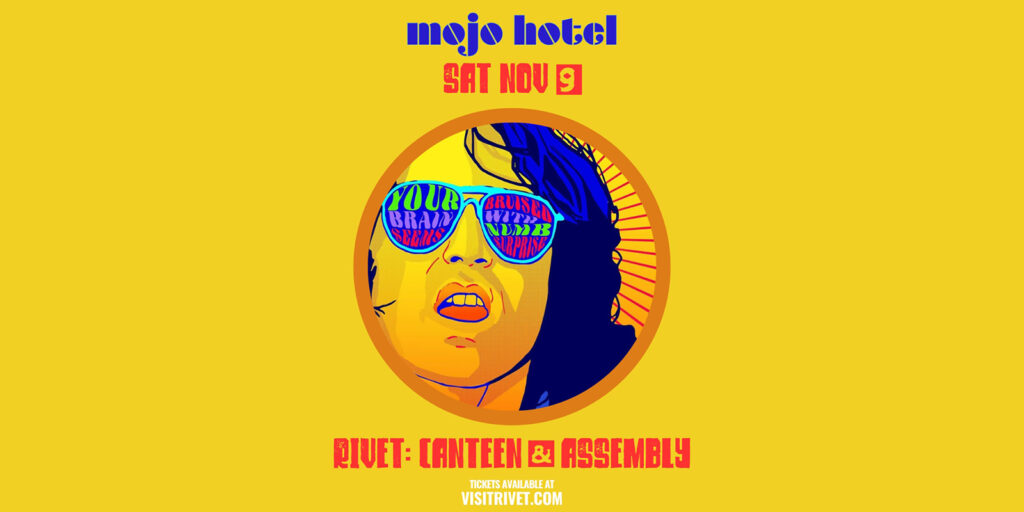 Mojo Hotel LIVE concert at Rivet: Canteen & Assembly in Pottstown on Saturday, November 9th, 2024. Doors: 7:00 PM. Join us! All ages are welcome.